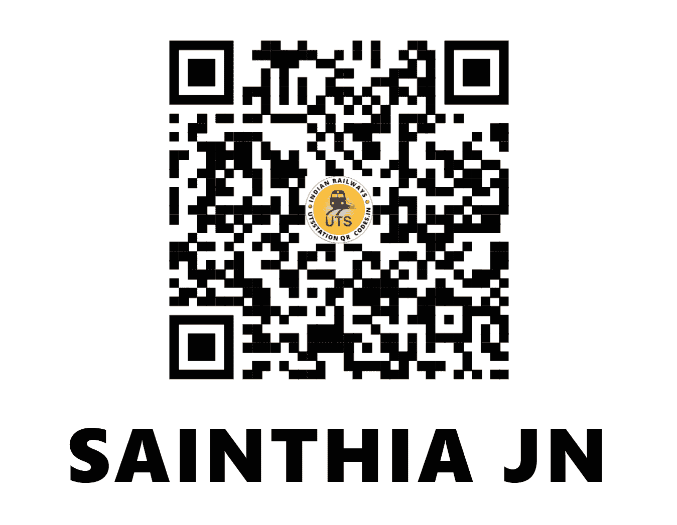 UTS QR Code for SAINTHIA JN - SNT (ER - WEST BENGAL)